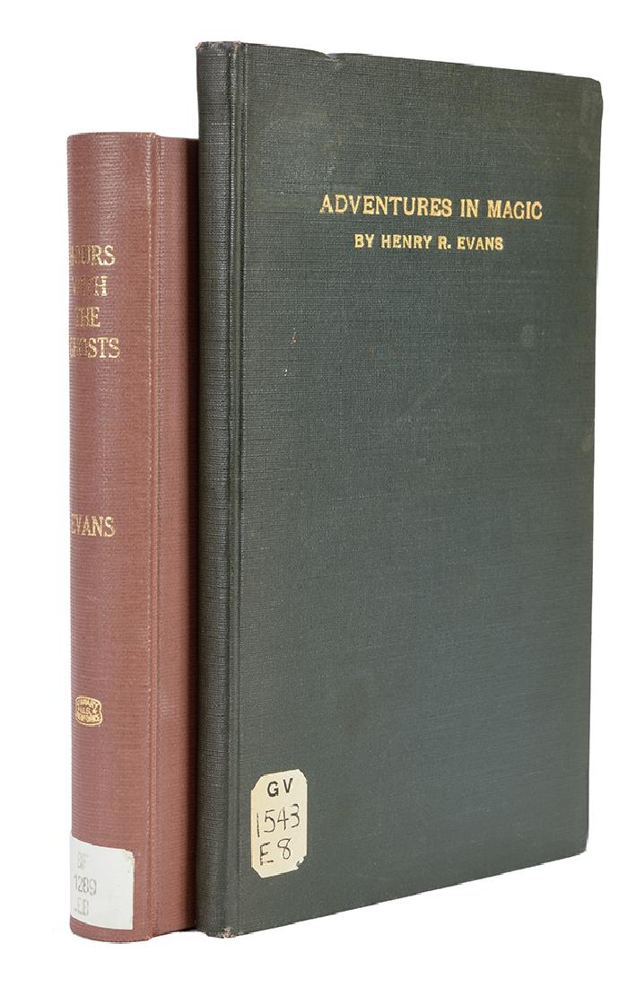 Two Volumes on Magic by Evans, One Signed. (1 of 3)