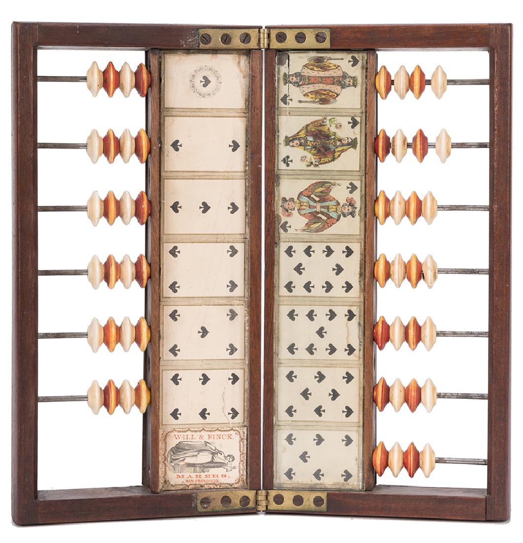 Will & Finck Early Faro Case-Keeper with   Beads. (1 of 1)