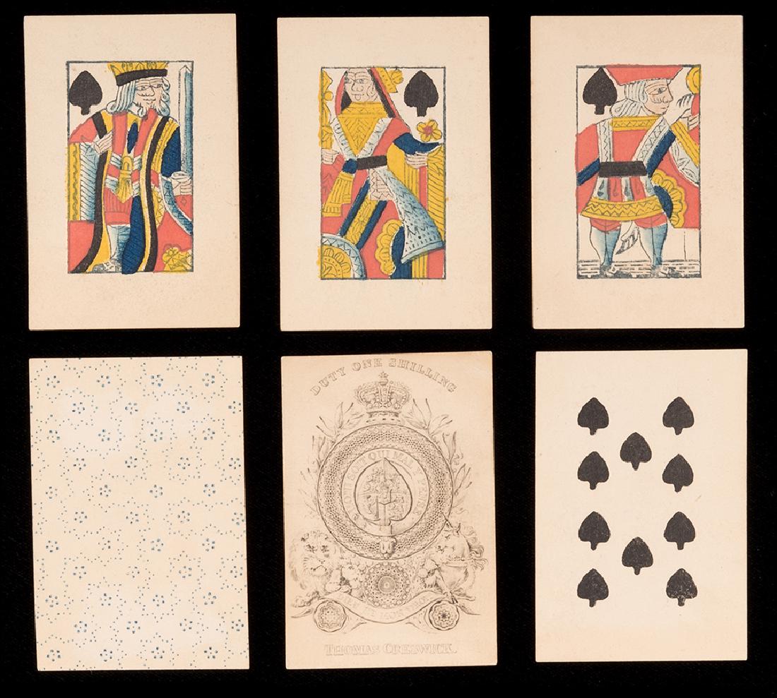 Thomas Creswick Portrait Playing Cards. (1 of 1)