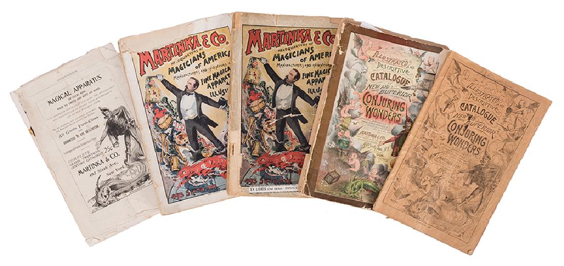 Five Martinka & Co. Magic Supply Catalogs. (1 of 1)