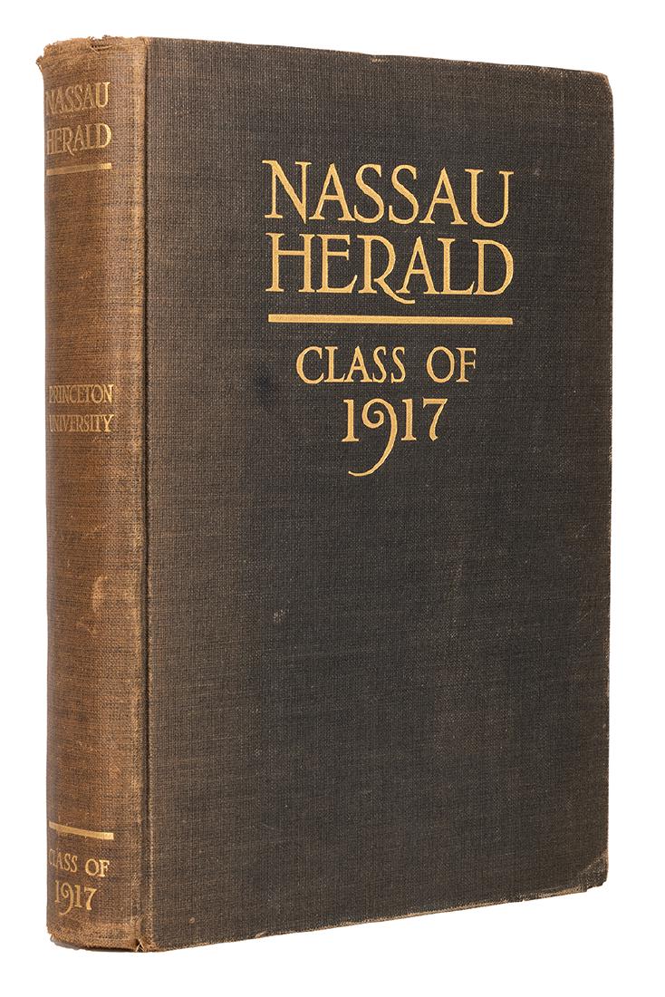 F. Scott Fitzgerald Senior Year College Yearbook. (1 of 4)