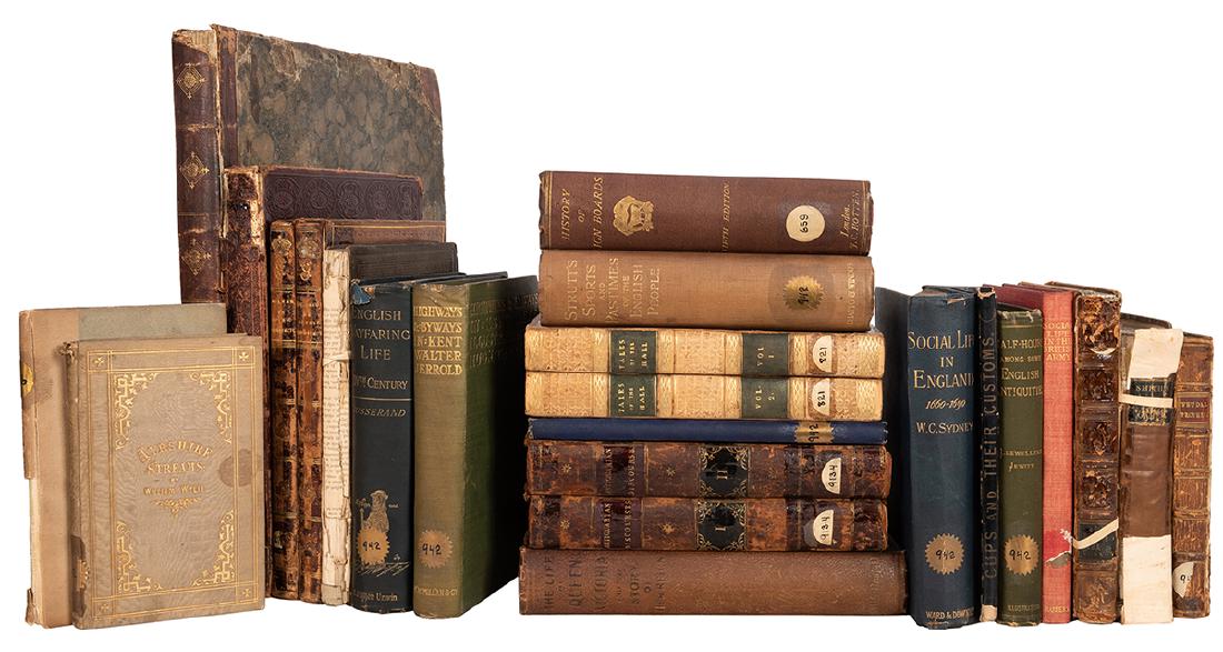 Shelf of Antiquarian Books on English Life, Manners, (1 of 1)