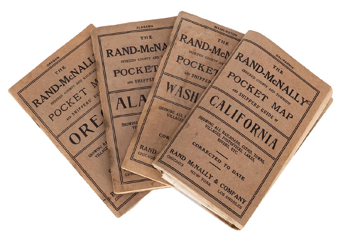 Group of Four Vintage American Pocket Maps (1 of 2)