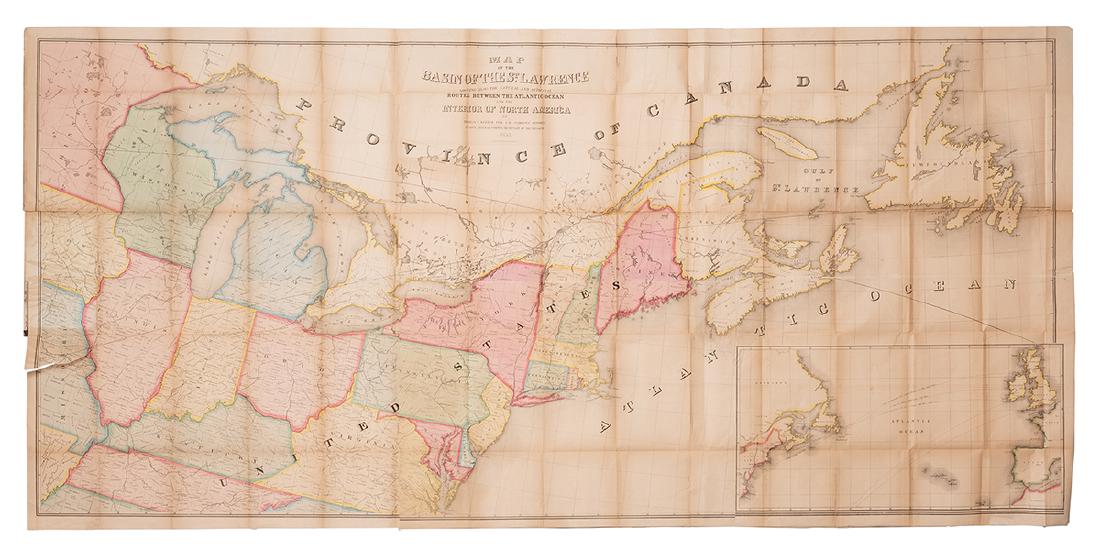 Map of the Basin of the St. Lawrence. (1 of 1)