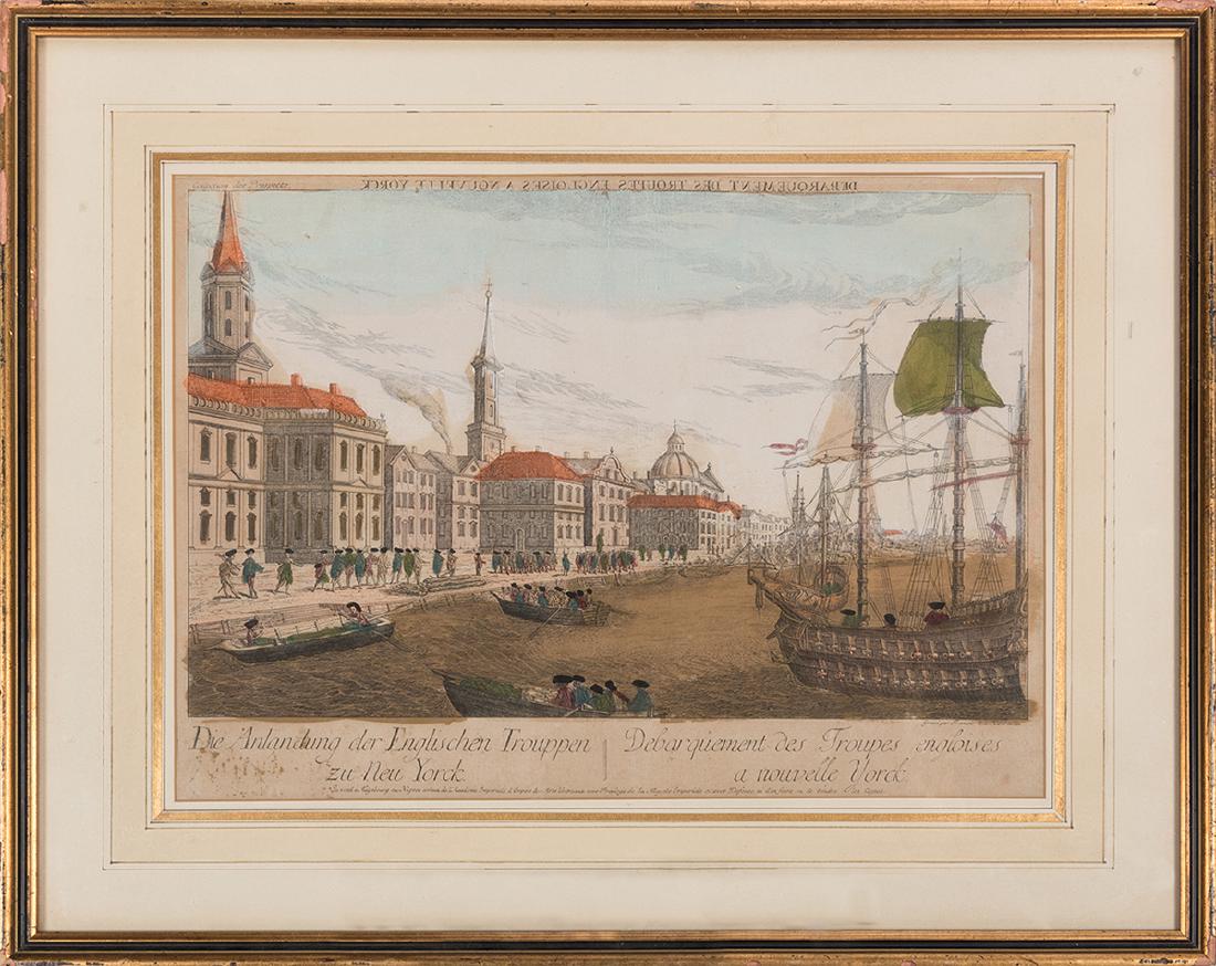 Debarquement Des Troupes Engloises A Nouvelle Yorck. (1 of 1)