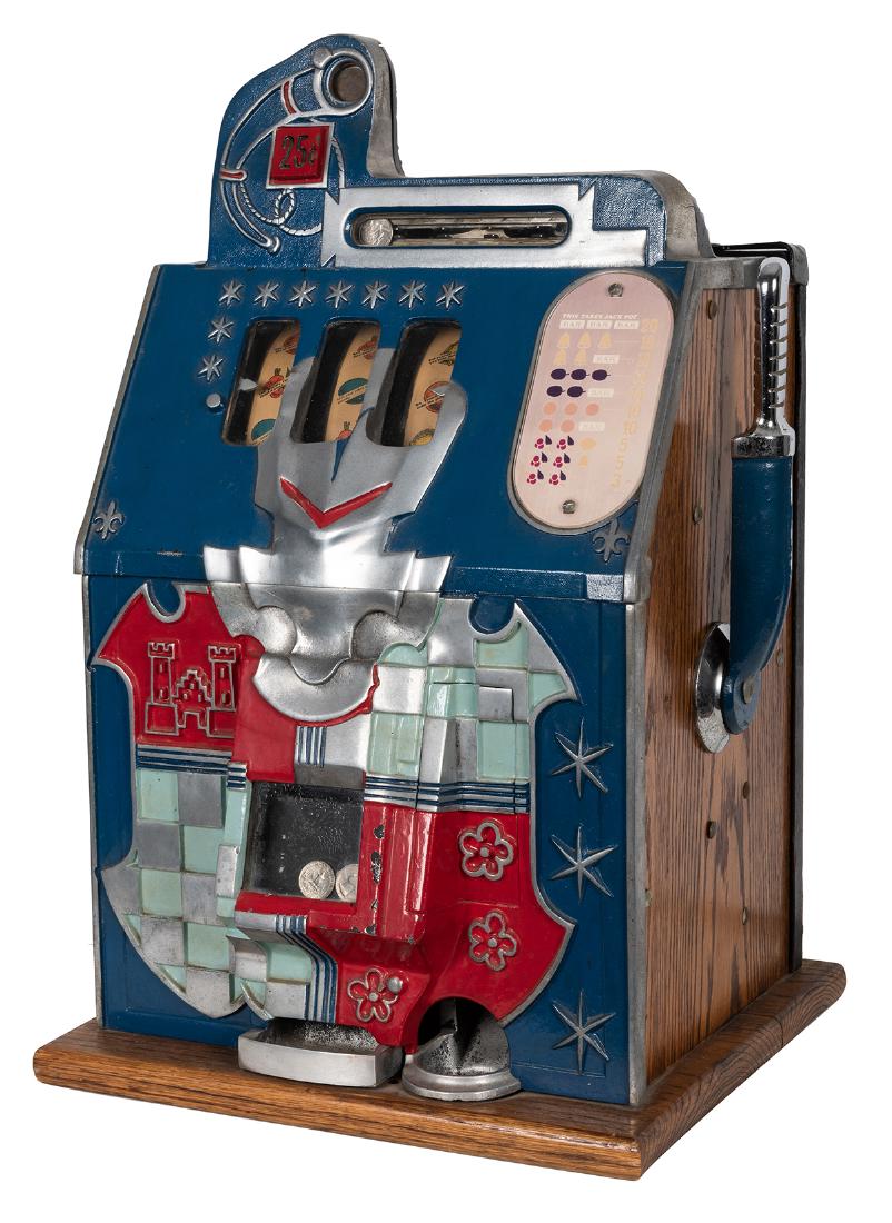 Mills 25 Cent Castle Front Slot Machine.