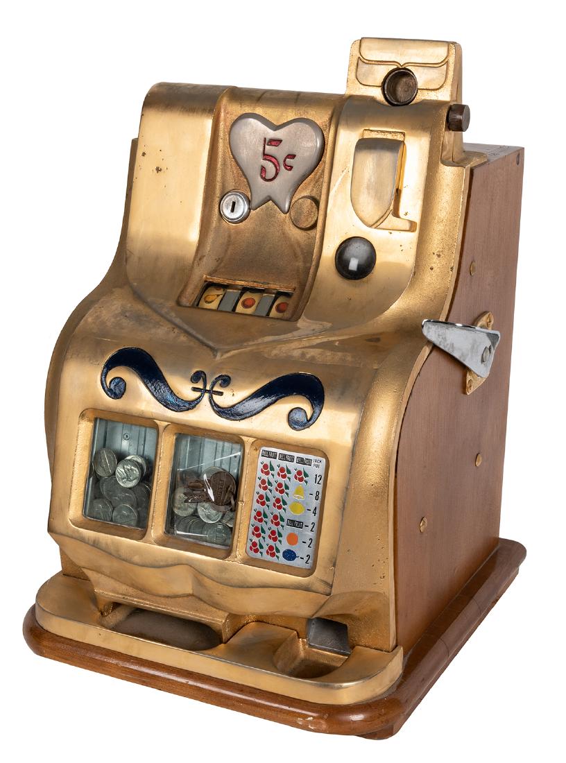 Mills 5 Cent Sweet Heart QT Slot Machine.