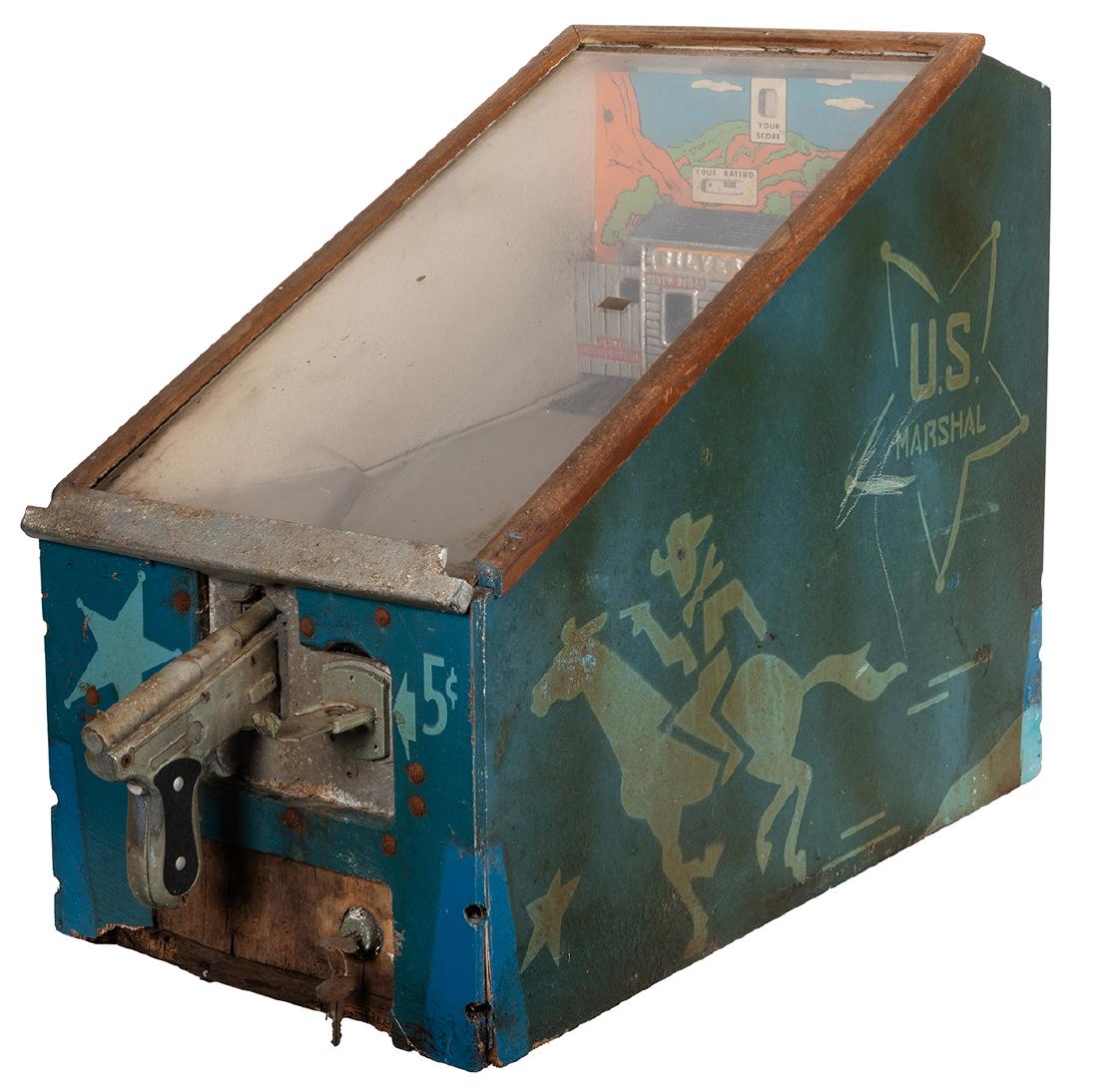 A.B.T. 5 Cent U.S. Marshall Silver Dollar Saloon Target (1 of 2)