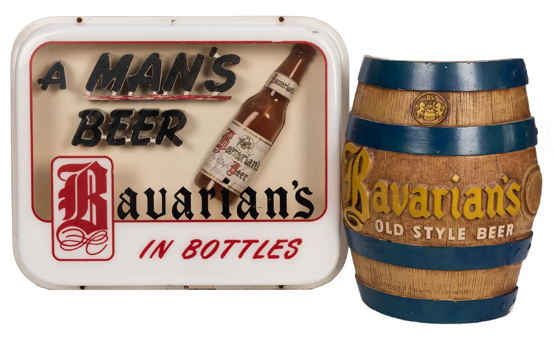 Bavarian's Old Style Beer. Two Advertising Pieces. (1 of 1)