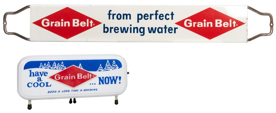 Grain Belt. Pair of Advertising Signs. (1 of 1)