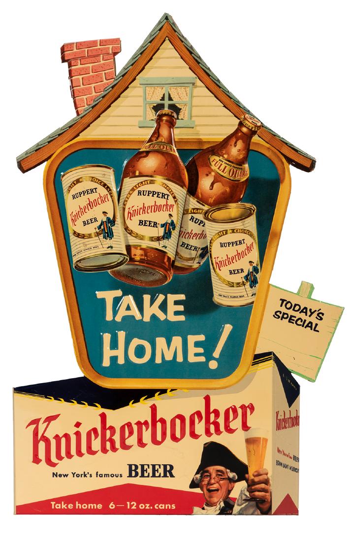 Knickerbocker Die-Cut Store Display. (1 of 1)