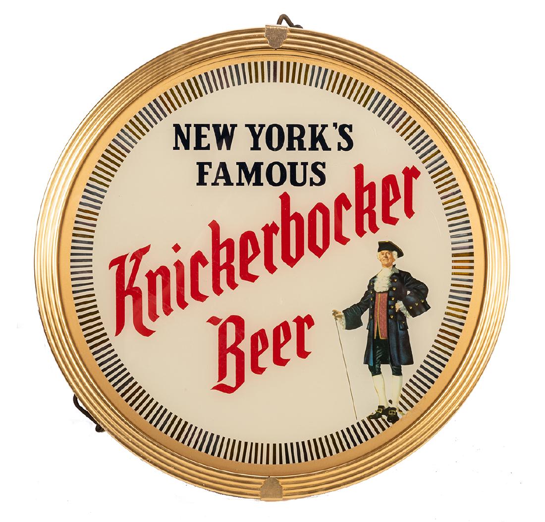 Knickerbocker Beer Lighted Motion Sign. (1 of 2)