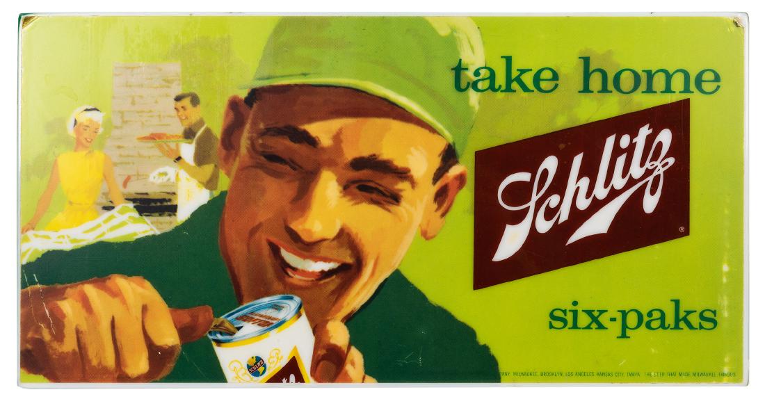 Schlitz "Take Home Six-Paks" Electric Sign. (1 of 1)