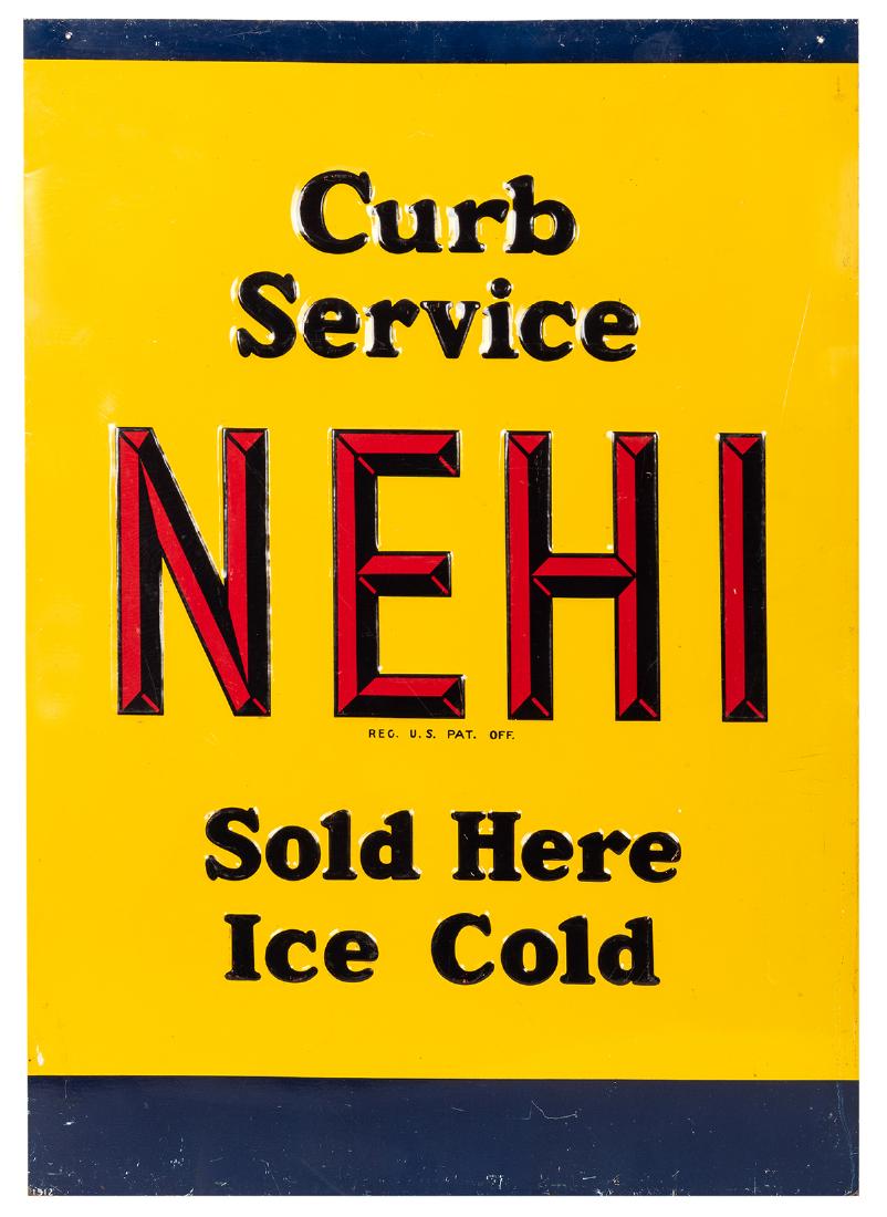 Nehi Embossed Tin Sign. (1 of 1)