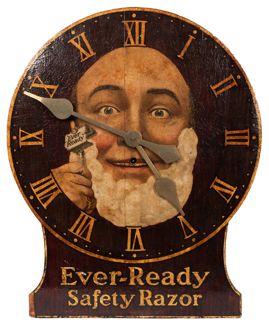 Ever Ready Safety Razor Clock. (1 of 1)