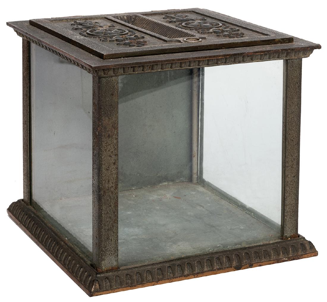 National Cash Register Cast Iron Receipt Box. (1 of 2)