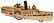 Cast Iron Wilkins Paddle Wheel Steamboat.
