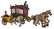 Two Cast Iron Horse Drawn Wagon Toys.
