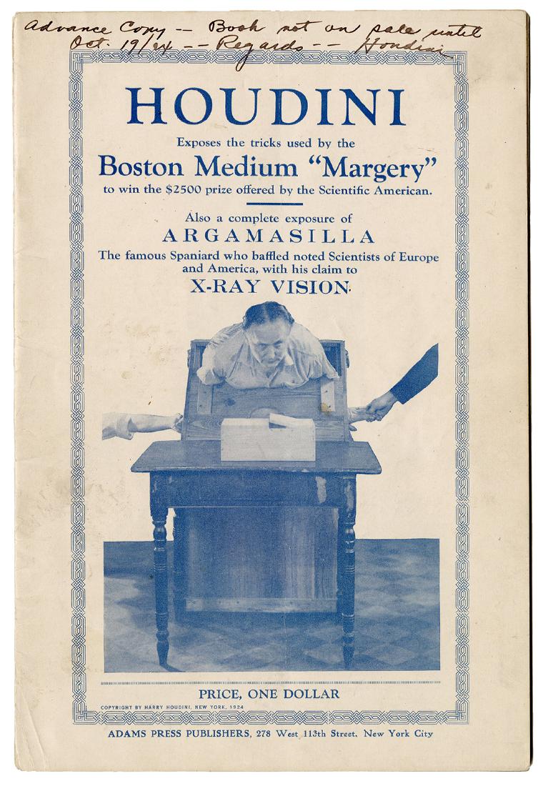 Houdini Exposes the Tricks Used by the Boston Medium (1 of 1)