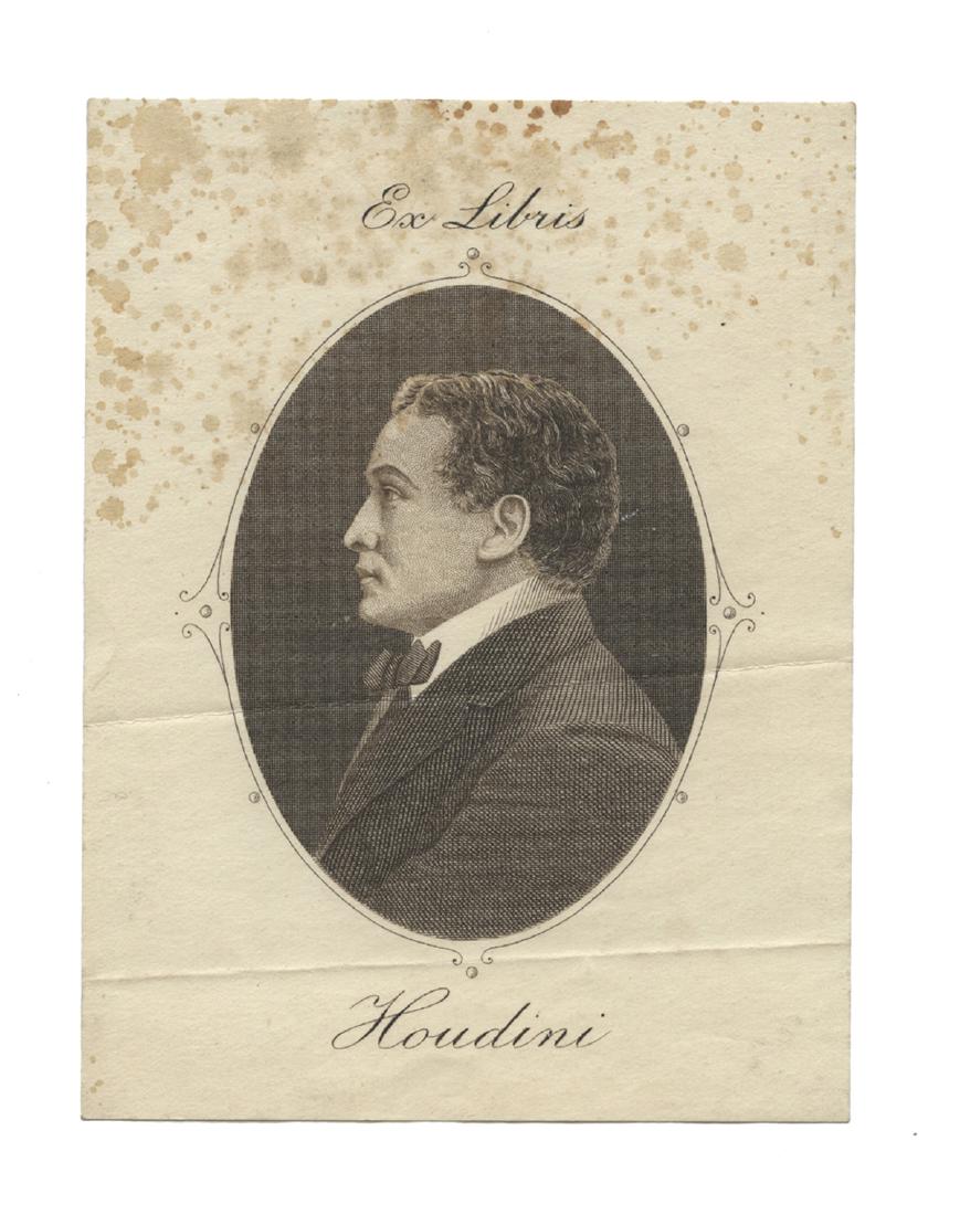 Houdini Engraved Bookplate. (1 of 1)