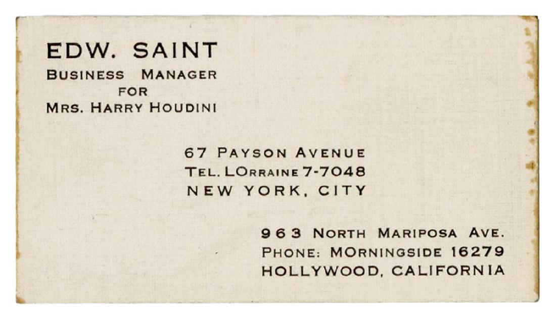 Edward Saint Business Card. (1 of 1)