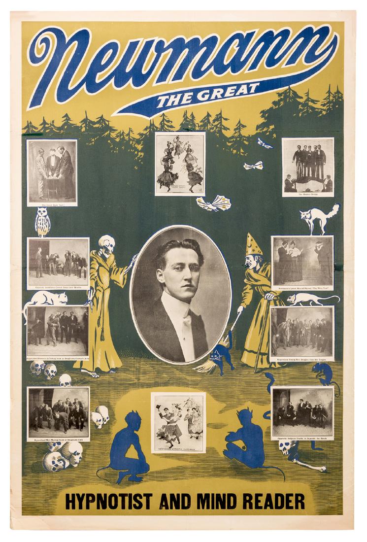 Newmann the Great. Hypnotist and Mind Reader. (1 of 1)