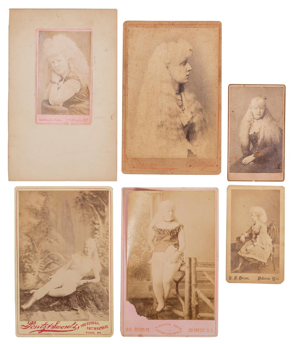 Sideshow Albino CDVs and Cabinet Photographs. (1 of 1)