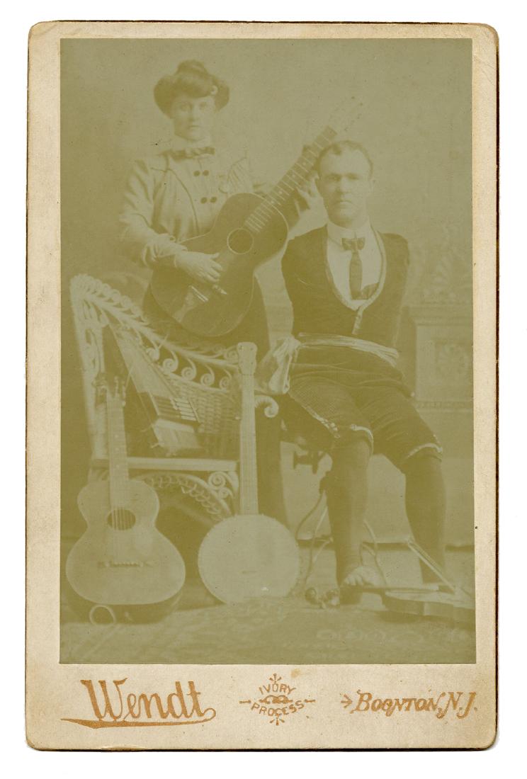 John T. Owens "Armless Wonder" Cabinet Photograph. (1 of 1)