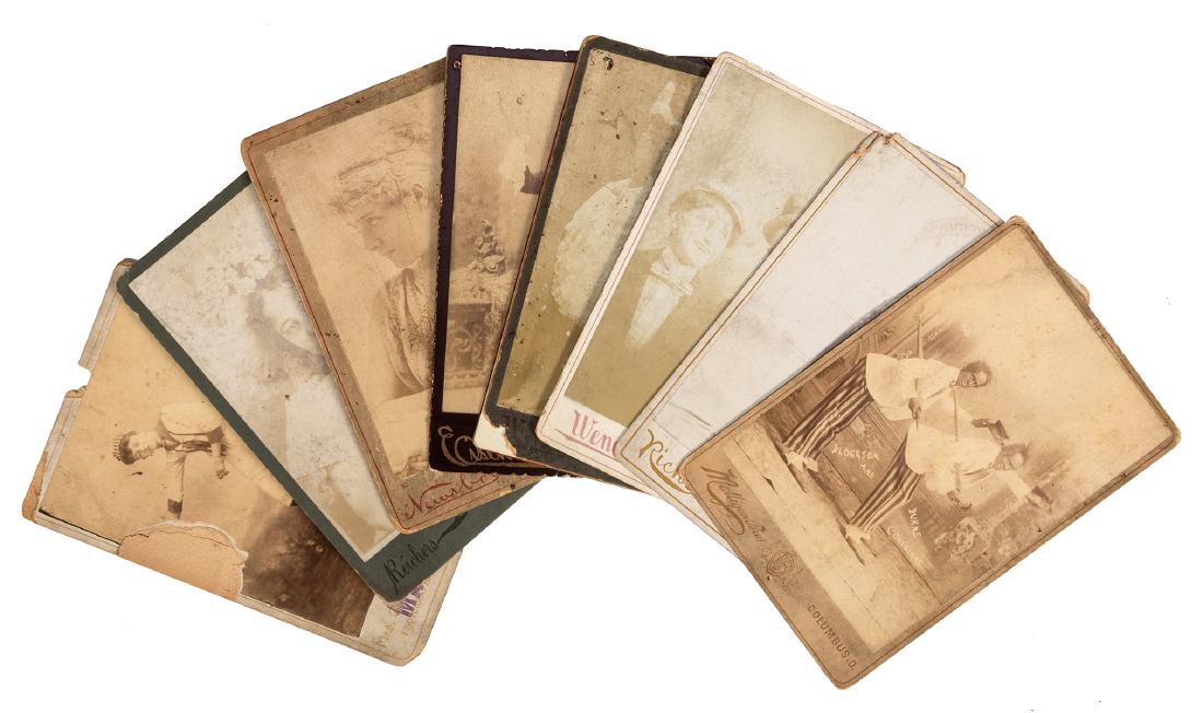 Lot of Nine Cabinet Photographs of Circus and Music (1 of 1)