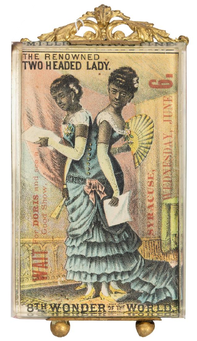 Millie—Christine Advertising Card. The Renowned Two (1 of 1)