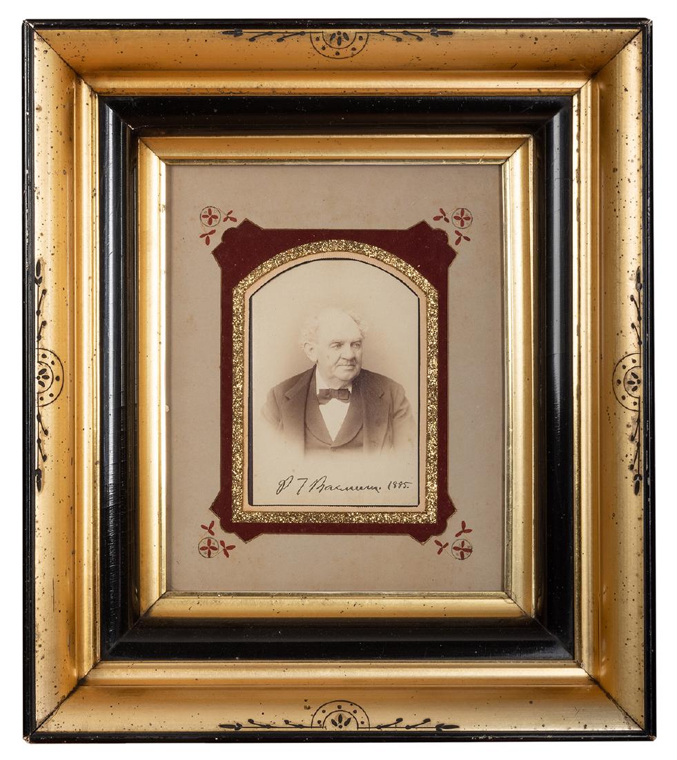 Signed P.T. Barnum Cabinet Card. (1 of 1)