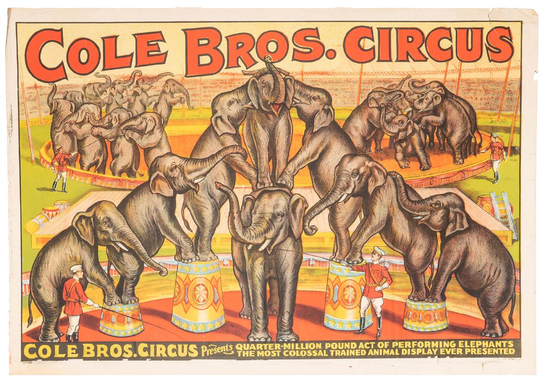Cole Bros. Circus. Quarter Million Pound Act of (1 of 1)