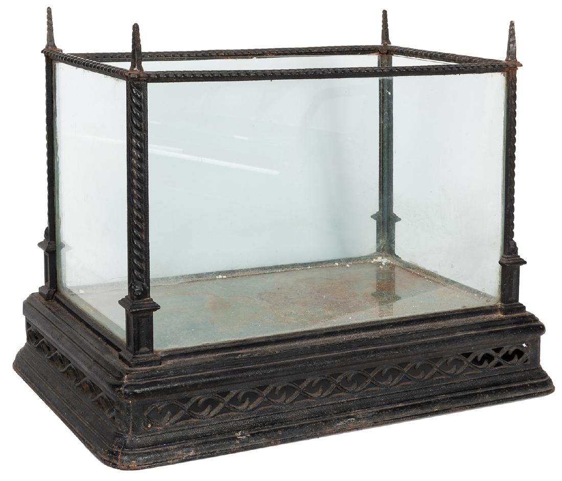 Antique Gothic Revival Cast Iron Terrarium / Aquarium. (1 of 2)