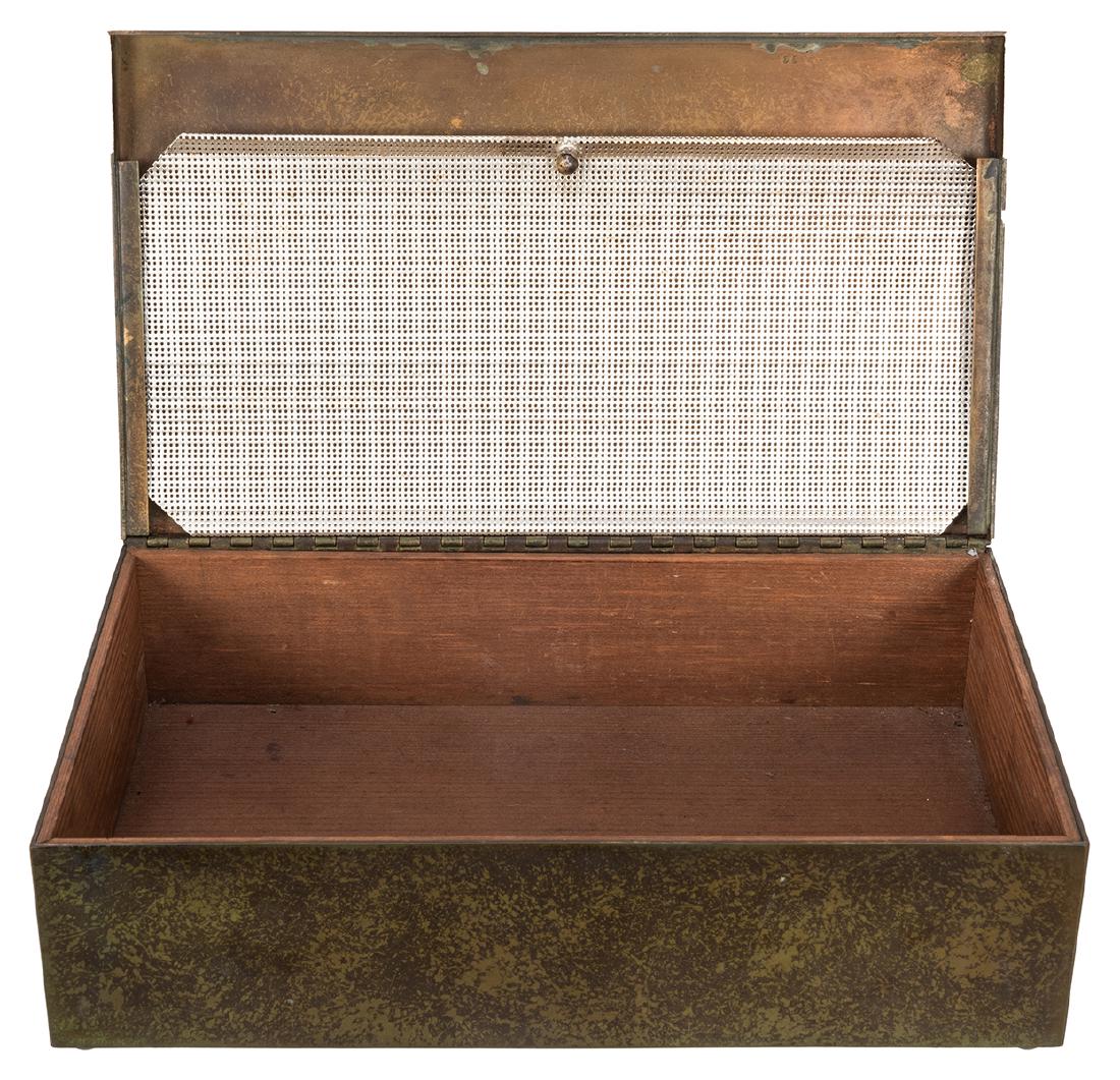 Heintz Arts and Crafts Bronze Humidor (1 of 2)