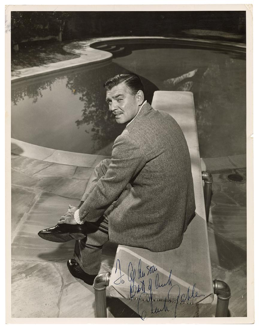Inscribed and Signed Photograph of Clark Gable. (1 of 2)