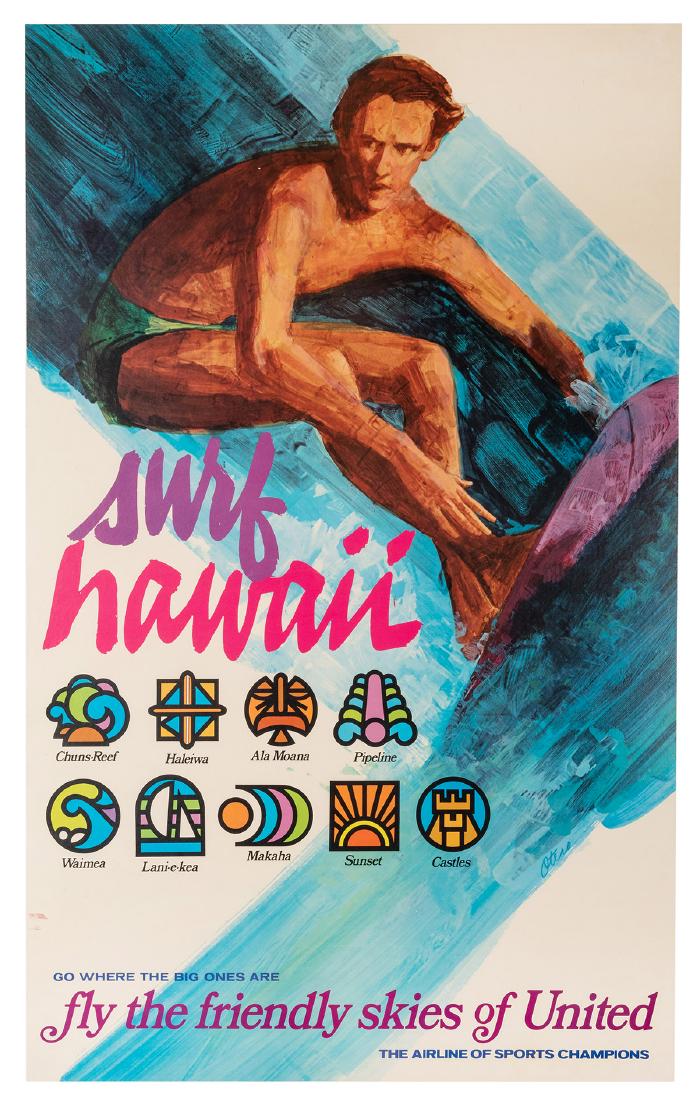 Surf Hawaii. United Air Lines. (1 of 1)