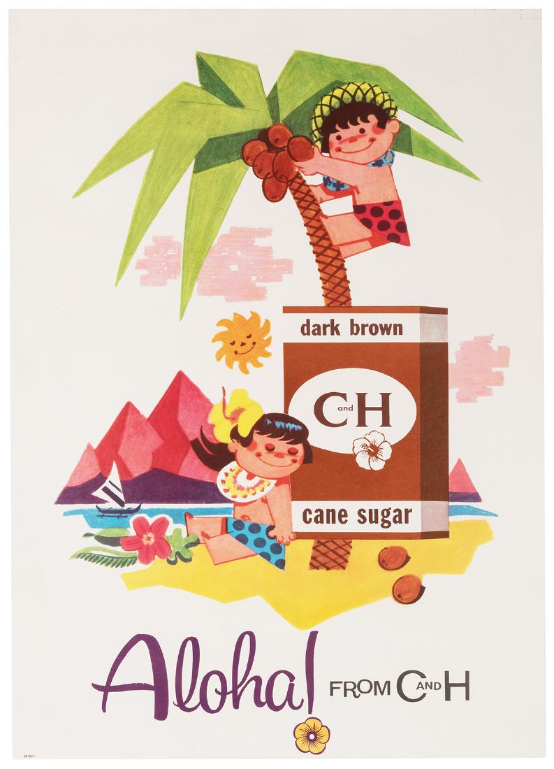 [Hawaii] Aloha! From C and H. Dark Brown Cane Sugar. (1 of 1)