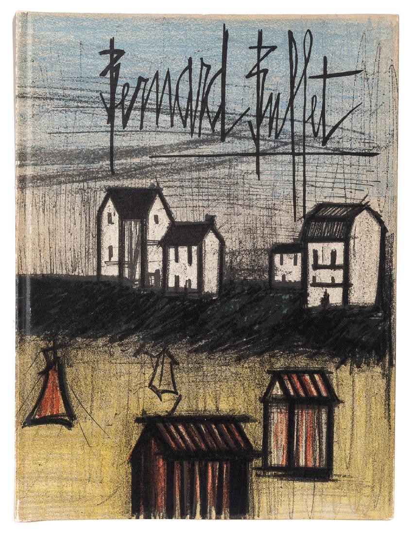 Bernard Buffet: Lithographs 1952—56.: [Buffet, Bernard] Mourlot, Fernand. Bernard Buffet: Lithographs 1952—56. Cologne, 1967. Eleven lithographs by Buffet, inclusive of wraparound lithographed covers. Sixty color and black and white ill