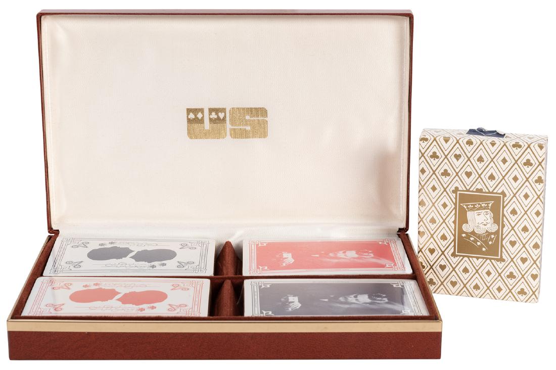 Limited Edition Dai Vernon Playing Cards.: Vernon, Dai (David Frederick Wingfield Verner). Limited Edition Dai Vernon Playing Cards. Congress Playing Cards, June, 1982. Four sealed packs of cards commemorating Vernon’s 88th birthday, housed