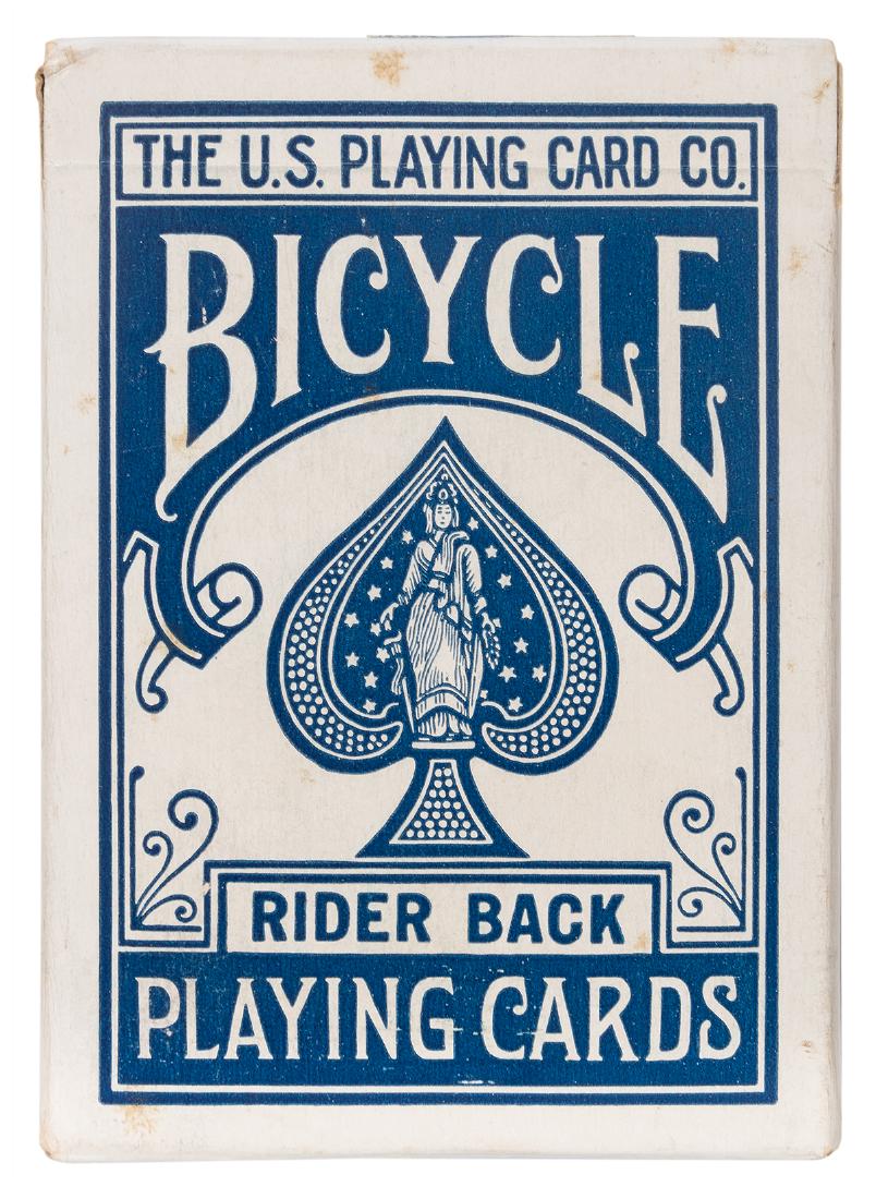Bicycle 808 Rider Back Playing Cards. Sealed.: Bicycle 808 Rider Back Playing Cards. Sealed. USPC, ca. 1940s. Sealed with tax stamp. Light spotting to box, otherwise fine.