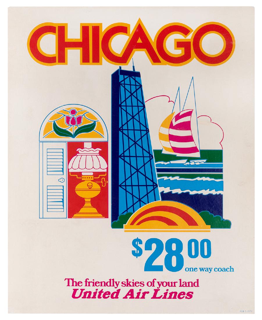 Chicago. The Friendly Skies of United Air Lines. 1974. (1 of 1)