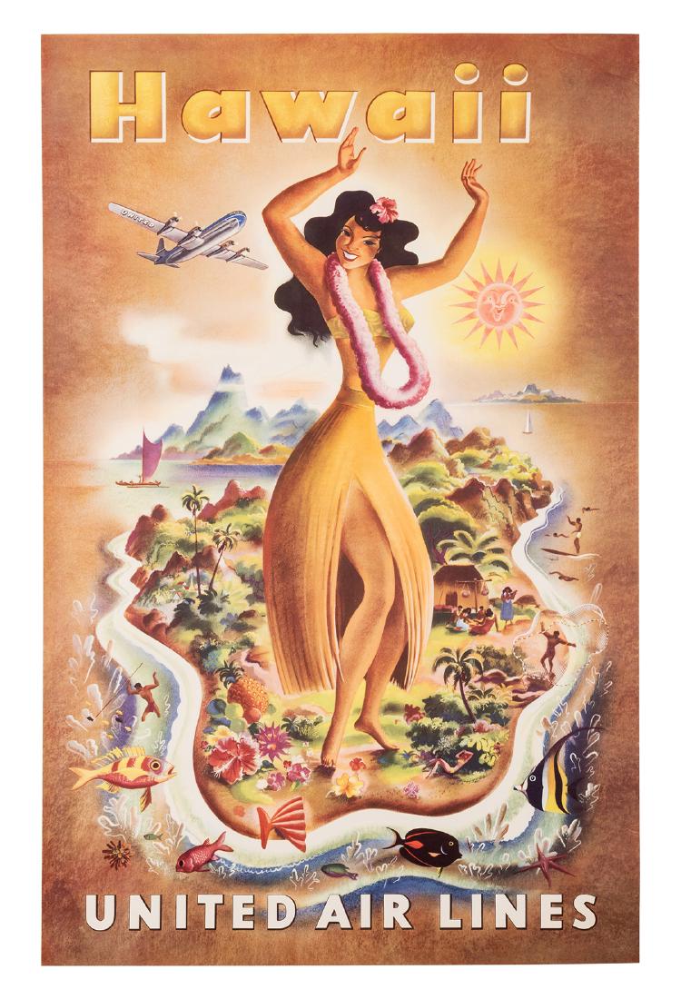 Feher, Joseph (1909-1987). Hawaii. United Airlines. (1 of 1)
