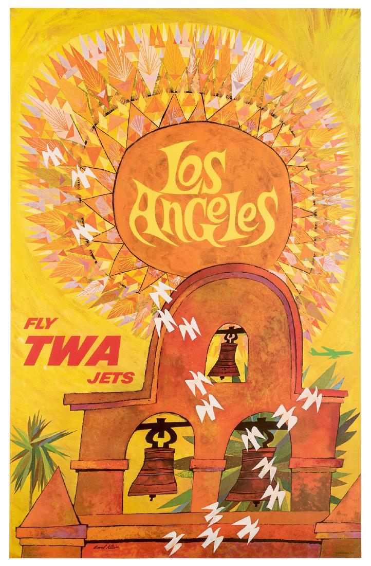 Klein, David (1918-2005). Los Angeles. Fly TWA Jets. (1 of 1)