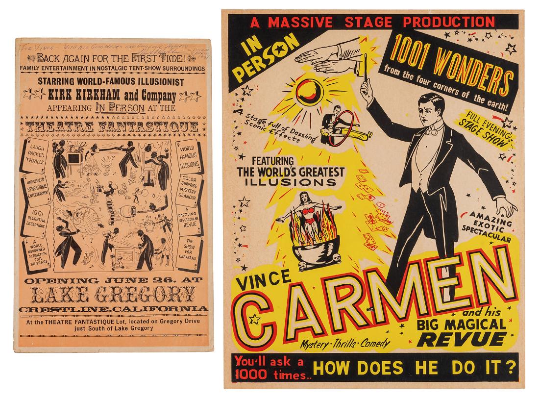 Kirkham, Kirk. Pair of Kirk Kirkham Window Cards, One (1 of 3)