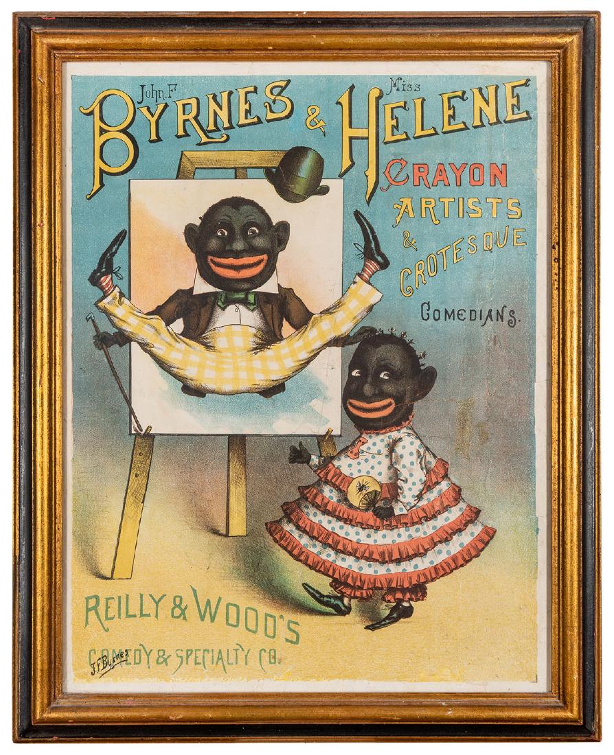 Byrnes & Helene. Crayon Artists & Grotesque Comedians. (1 of 1)
