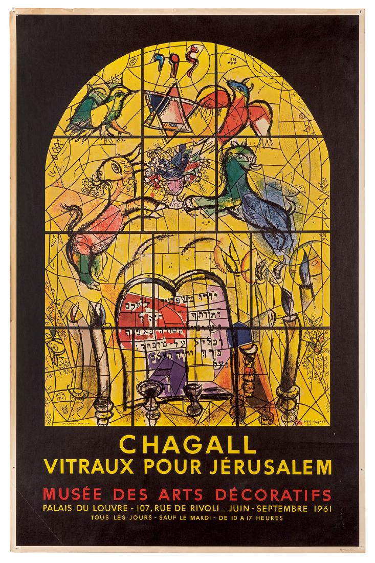 Chagall, Marc (French 1887-1985). Chagall Vitraux Pour (1 of 1)