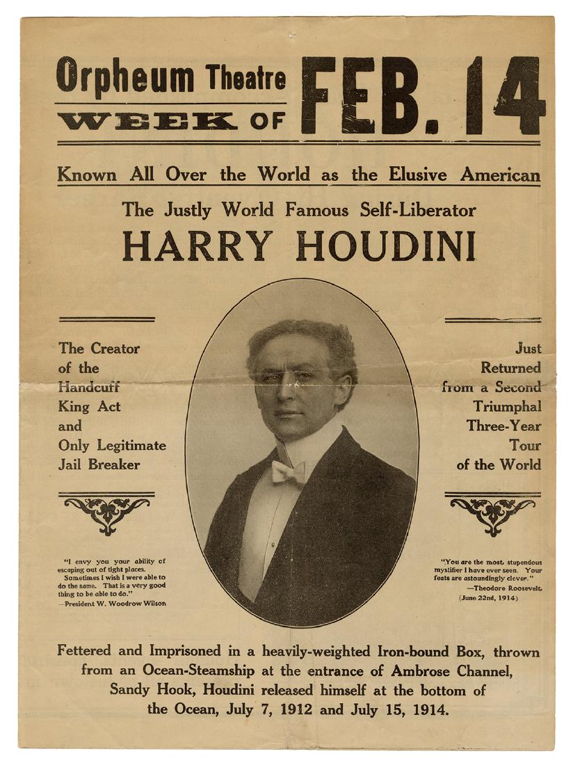 The Justly World Famous Self-Liberator Harry Houdini. (1 of 1)