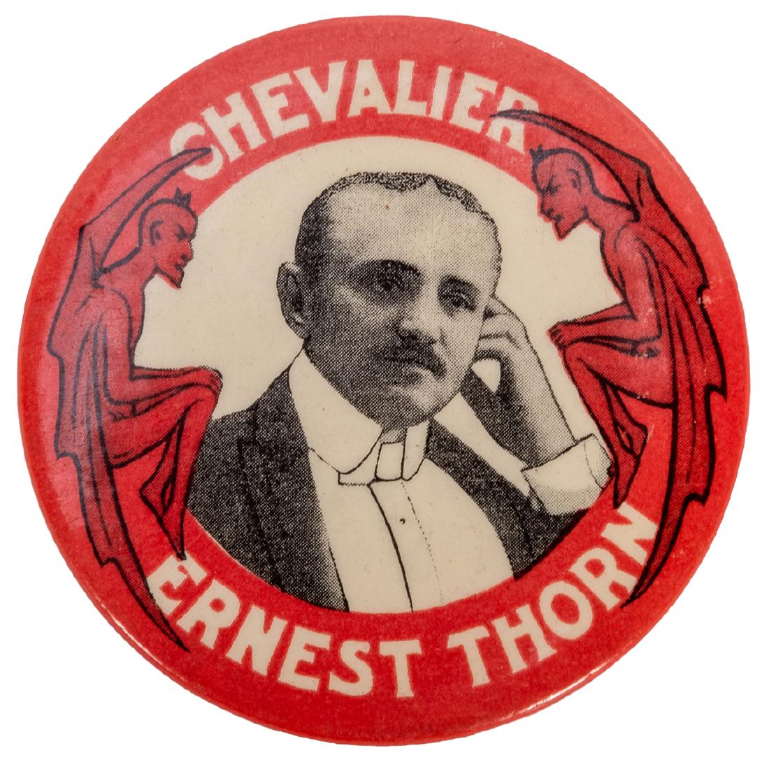 Chevalier Ernest Thorn Souvenir Pocket Mirror. (1 of 1)