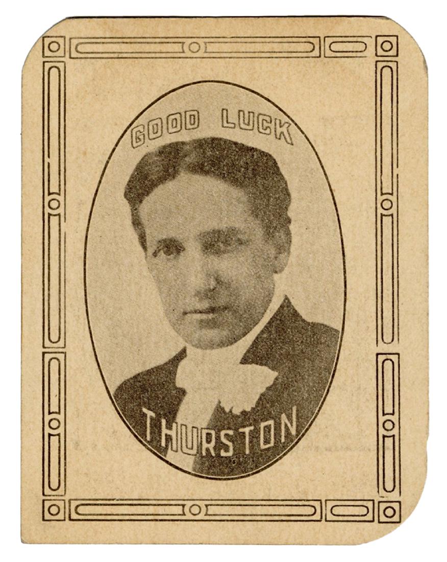 Thurston Good Luck / Ghosts Throw Out Card. (1 of 2)