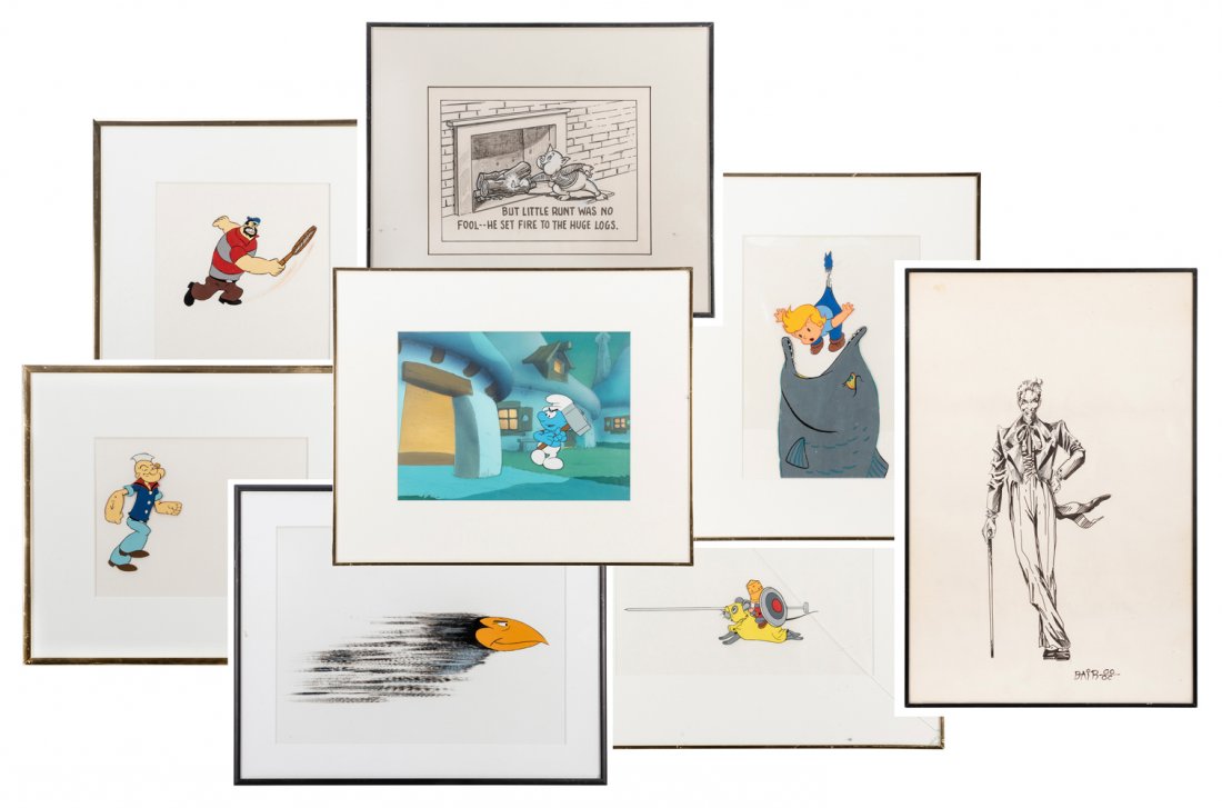 Collection of Original Animation Production Cel and (1 of 9)